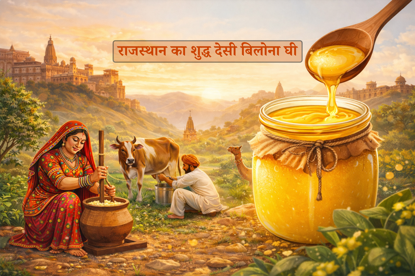 Gramin Swaad Pure Desi Bilona Ghee (1L)